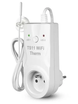 Zásuvka s termostatem TS11 WiFi ThermWiFi ovládání aplikací *0075 Elektrobock Ihned K Objednání