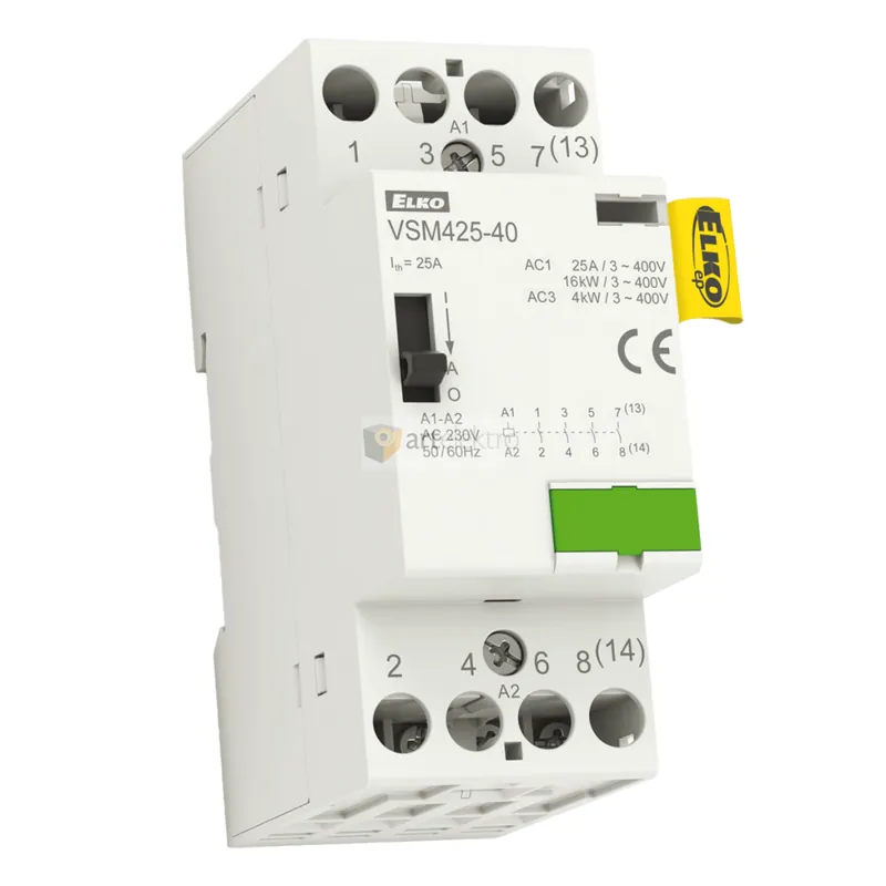 Objednat Nyní Instalační stykač s manuálním ovládáním VSM425-04 24V AC ELKO ep
