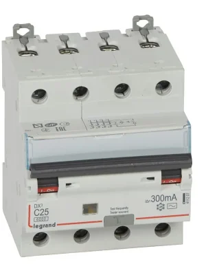 Výhodná Nabídka DX3 KOMB. 4P C25 300MA AC 6KA *411207 Legrand
