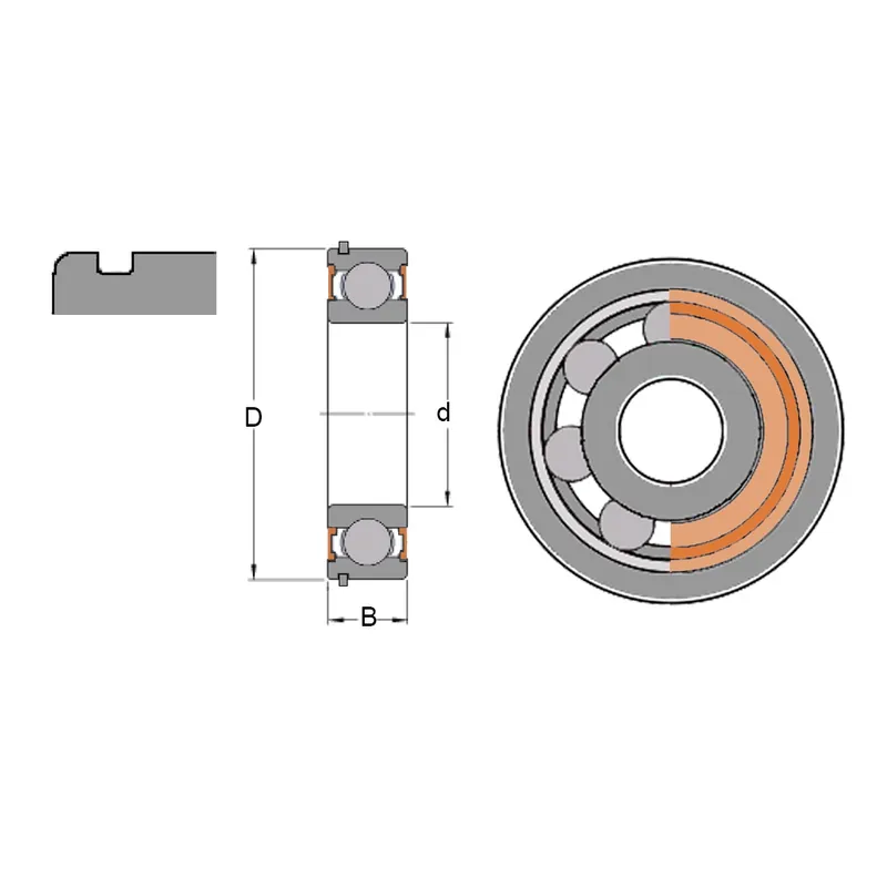 SKF 6304 2RSH NR – ložisko 20×52×15 mm Finální Výprodej