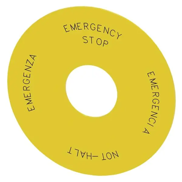 Cenový Hit SIEMENS Štítek 3SU1900-0BC31-0NB0 emergency stop