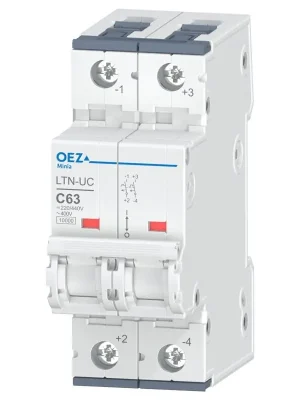 Autentický OEZ Jistič 63C/2 UC LTN 10kA