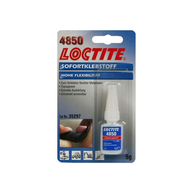 Novinka Loctite 4850 5 g lepidlo vteřinové pružné čiré