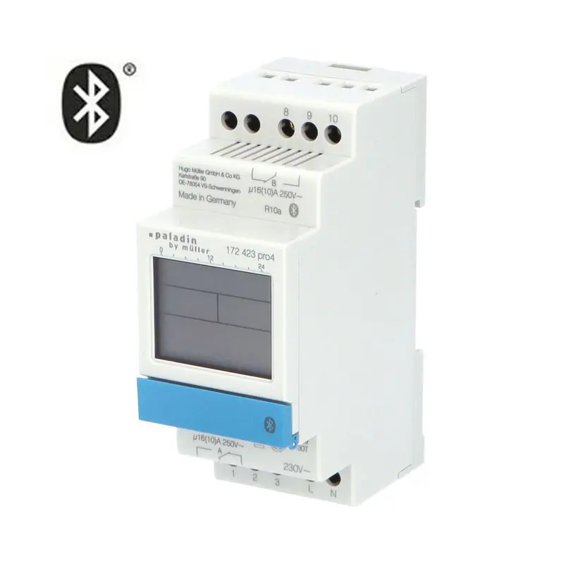 Speciální Cena PALADIN Hodiny spínací 172423pro4 Digitální astronomické týdenní 16A 230V AC IP20