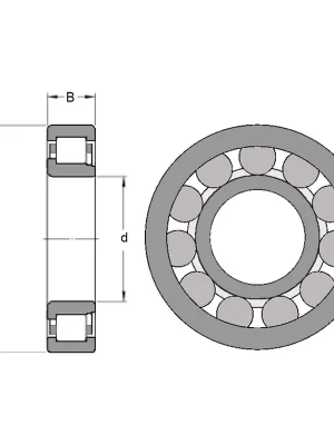 ZVL NJ 310 E – ložisko 50×110×27 mm Vrácení Zdarma