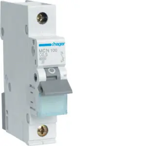 Objednat Nyní Jistič 0,5C/1 MCN100 6kA HAGER