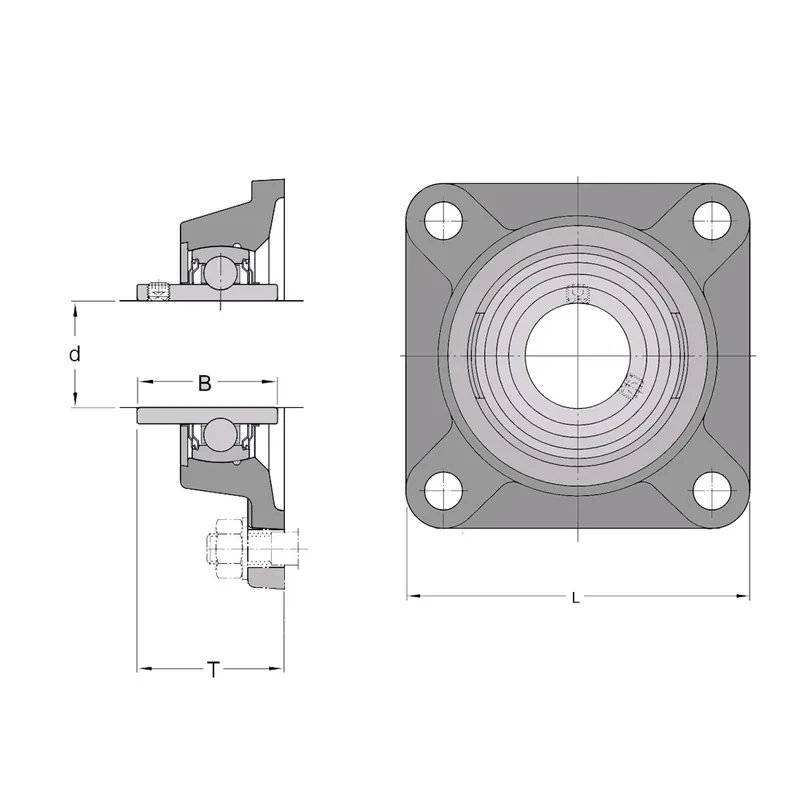 NTN M-UCF 206 D1 - DOMEK komplet – ložisko Sleva