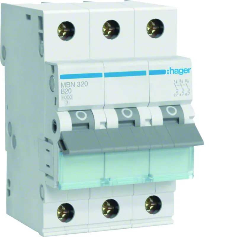 Sleva HAGER Jistič 20B/3 MBN320 6kA