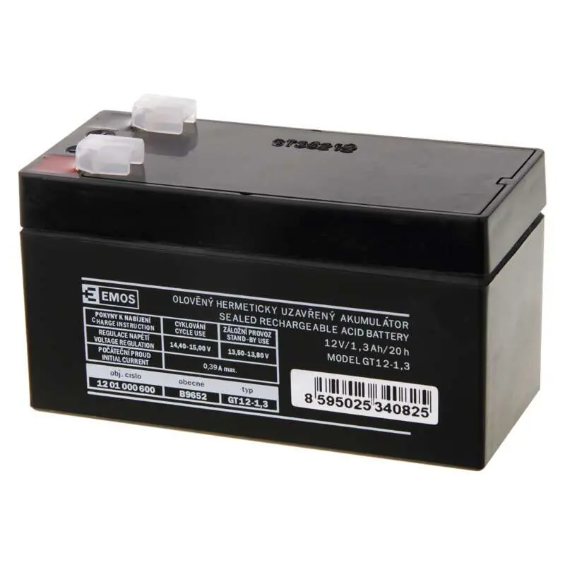 EMOS Akumulátor GT12-1,3 SLA 12V/1,3 Ah Expresní Doručení