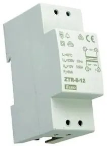 ELKO EP TRAFO ZVONK. ZTR-8-12 12V 8VA 2M 3681 Výhodná Nabídka