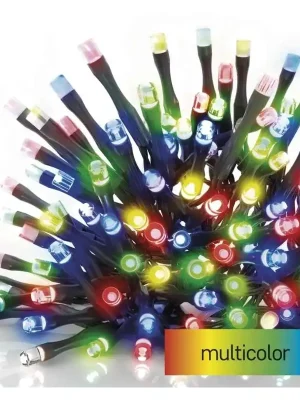 Základní LED vánoční sada pro spojovací řetězy Standard EMOS D1AM01 100LED 10 m multicolor s časovačem Akční Cena