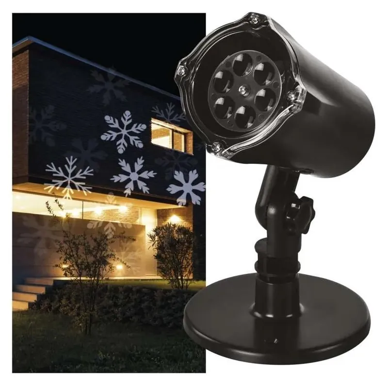 Super Cena LED vánoční dekorativní projektor EMOS vločky venkovní i vnitřní bílá DCPC02