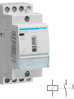 Sezónní Sleva HAGER ERC325 Stykač 25A, 3S, 230V AC