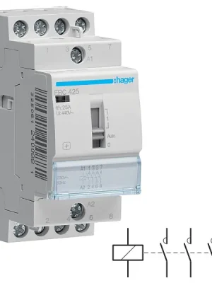 HAGER ERC425 Stykač 25A, 4S, 230V~50/60Hz Značkový
