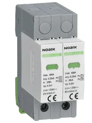 Horká Nabídka Noark 111747 Ex9UEP1+2 6.25 2P 600 EU DC svodič přepětí Ex9UEP, třída 1+2, In=6,25kA