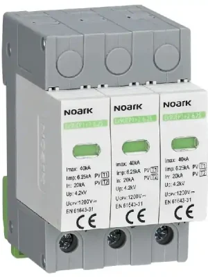 Aktuální Noark 111759 Ex9UEP1+2 6.25 3P 1000 EU DC svodič přepětí Ex9UEP, třída 1+2