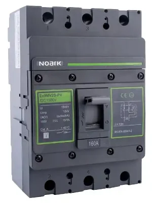 Noark 110196 Ex9MV2S-PV/DC1500 200 IEC Stejnosměrný kompaktní výkonový jistič Must-Have