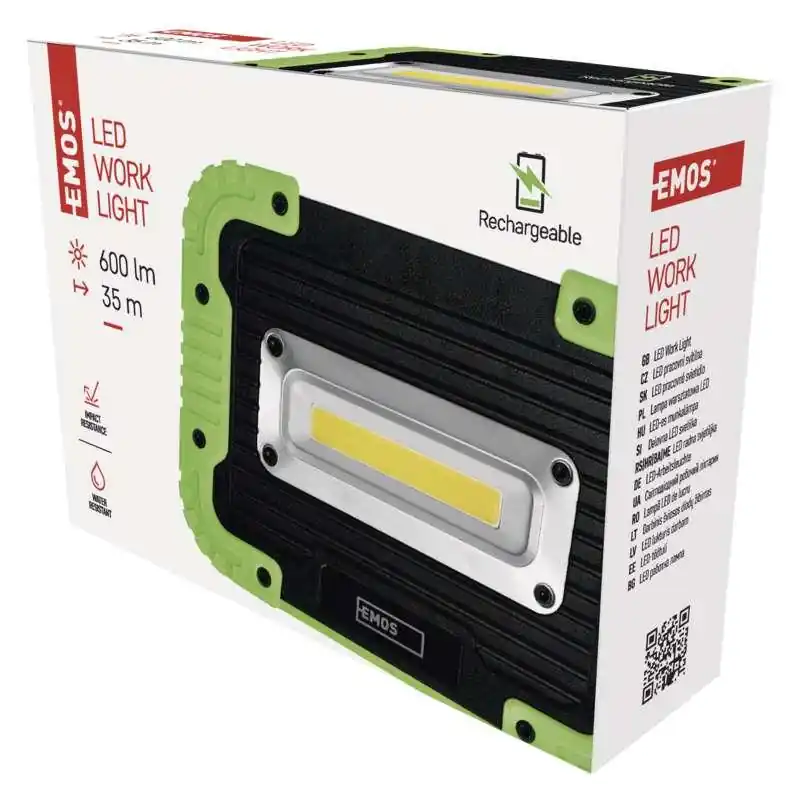 Novinka EMOS LED REFLEKTOR COB NABÍJECÍ PRACOVNÍ 5W 600LM 3000MAH, P4534