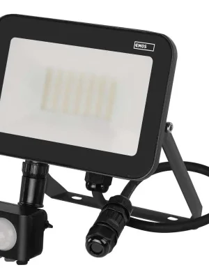 Cenový Hit LED reflektor s pohybovým čidlem EMOS INOVO 30W 3300 lm 4000K IP65 IK06 antracit
