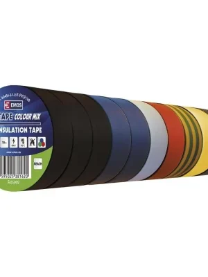 EMOS PÁSKA IZOL. 15X10 DUHA, BAREVNÝ MIX, 10KS Hit Sezóny