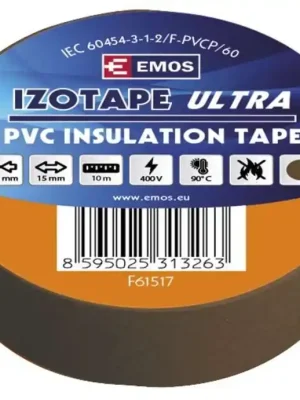 EMOS PÁSKA IZOL. 15X10 HNEDA Jen Po Omezenou Doba