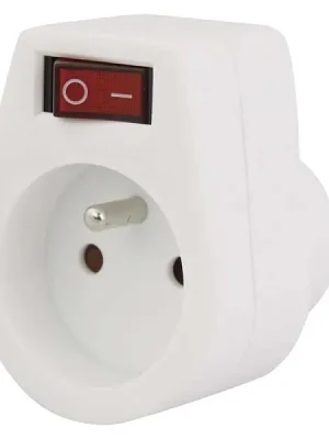 Novinka EMOS P0027 Zásuvka 1x s vypínačem / NFS - 034