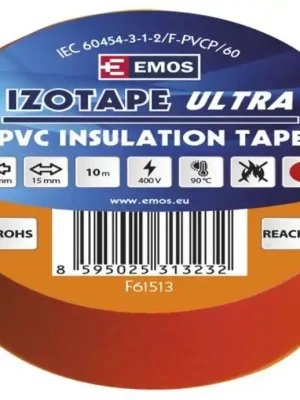 EMOS PÁSKA IZOL. 15X10 RUDA Rychlé Dodání