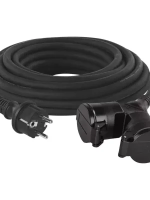 EMOS P0601 Prodlužovací kabel 2zás. 10m 3x1,5mm², guma, IP44 Nová Kolekce