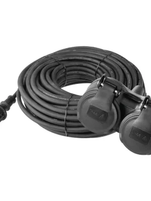 Bezpečná Platba Prodlužovací kabel EMOS P0603 20m 2xzás. 230V/16A guma 3x1,5mm IP44 černá