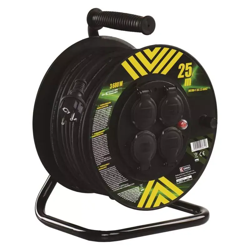 Levný EMOS P084253 Buben 4Z 25m 2,5mm GUMA / NFH-038