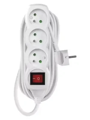 Cenově Výhodný EMOS P1315R Prodlužovák 3Z 5m s vypínačem 1,5mm