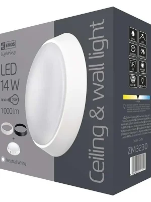 Zlevněný EMOS SVÍTIDLO LED PŘISAZ. KRUH. ZURI 14W 1100LM IP54 NW ZM3230