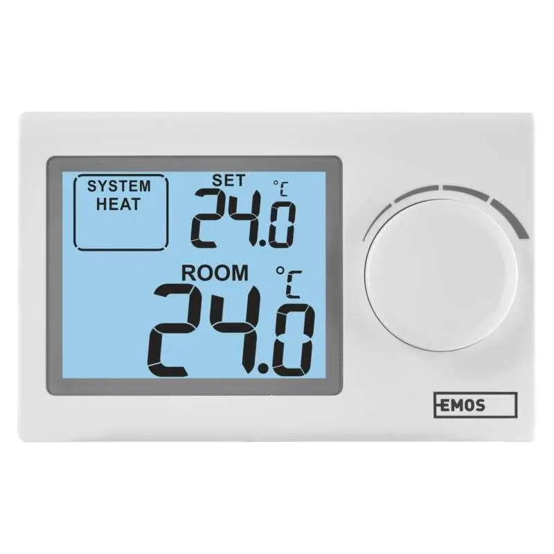 Pokojový termostat EMOS drátový, manuální od 5 °C do 35 °CP5604 Originální