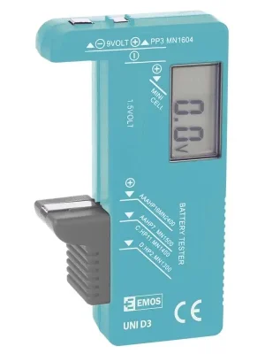 Univerzální tester baterií EMOS N0322 (AA, AAA, C, D, 9V, knoflíkových) Nakupujte Hned