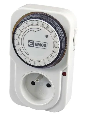 Spínací zásuvka EMOS TS-MD3 mechanická IP20, P5502 Super Cena