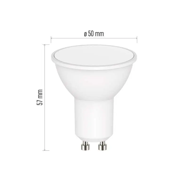 LED žárovka EMOS GoSmart MR16 GU10 4.8W (35W) 400 lm 2 700-6500K 827-865 RGB + WiFi stmívatelná Víkendová Akce