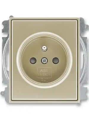 Ověřený ABB 5519E-A02357 33, TIME Zásuvka jednonásobná, bezšroub., šampaňská