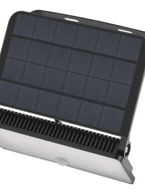 Solární LED reflektor EMOS SOLO s pohybovým čidlem 1600lm 4000K IP54 černý ZG122S Novinka