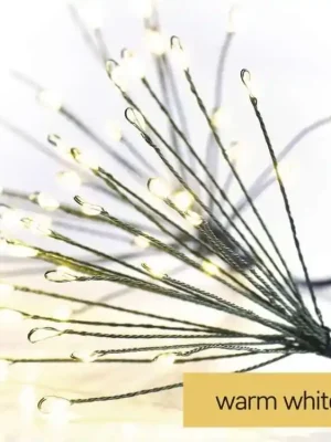 Zlevněný LED vánoční řetěz EMOS D3AW11 450LED 8 m svítící trsy teplá bílá s časovačem