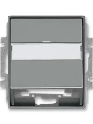 Značkový ABB 5014E-A00100 36, TIME Kryt zásuvky komun., ocelová