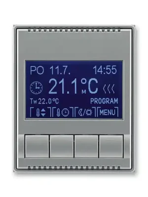 Akční Cena ABB 3292E-A10301 36, TIME Termostat univerzální programovatelný, ocelová