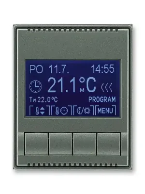 Cenová Bomba ABB 3292E-A10301 34, TIME Termostat univerzální programovatelný, antracitová