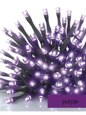 EMOS VÁNOČNÍ OSVĚTLENÍ ŘETĚZ SPOJOVACÍ 100LED 1,2W 10M FIALOVÁ IP44 D1AF01 Výprodej