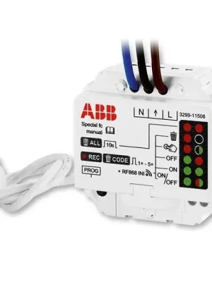 ABB RF 3299-11508 MODUL PŘIJÍMAČE RF SIGNÁLU SPÍNACÍ VESTAVNÝ 868 MHZ Pouze Dnes