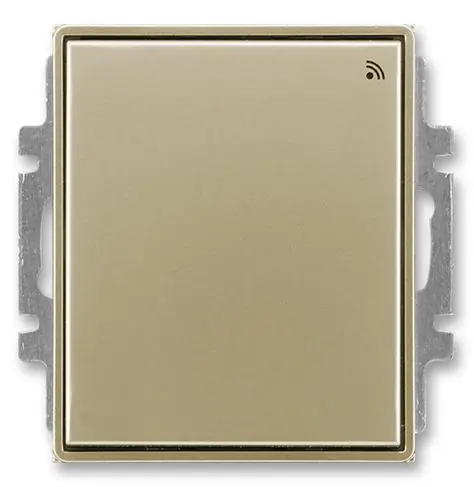Nová Kolekce Spínač s krátkocestným ovladačem s přijímačem RF signálu 868 MHz ABB Time 3299E-A23108 33 šampaňská