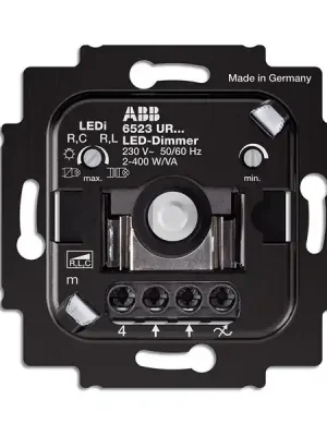 ABB 2CKA006512A0345 6523 UR-103-500 Přístroj stmívače LED, pro otočné ovl. a tl. spínače Jen Po Omezenou Doba