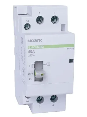 Sezónní Sleva Noark 111672 Ex9CH40M 20 230V EU Stykač s ručním ovládáním 40A, 240VAC, 2 zap