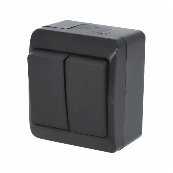 Autentický Famatel 5332-09 GALATEA IP44 Spínač sériový č.5 (černá)