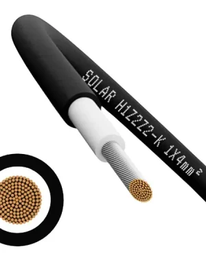 Solarkabel H1Z2Z2-K 6 sw černý průřez 6mm2 Cenově Výhodný