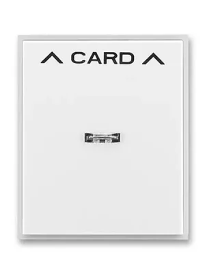 ABB 3559E-A00700 01, ELEMENT Kryt spínače kartového, s průz.; bílá/ledová bílá Rychlé Dodání